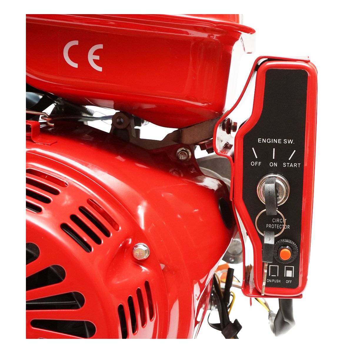 Motor pe benzina 13CP, 4 timpi, ax cu pana 25mm pornire cheie/sfoara, reductor priza Breckner Germany